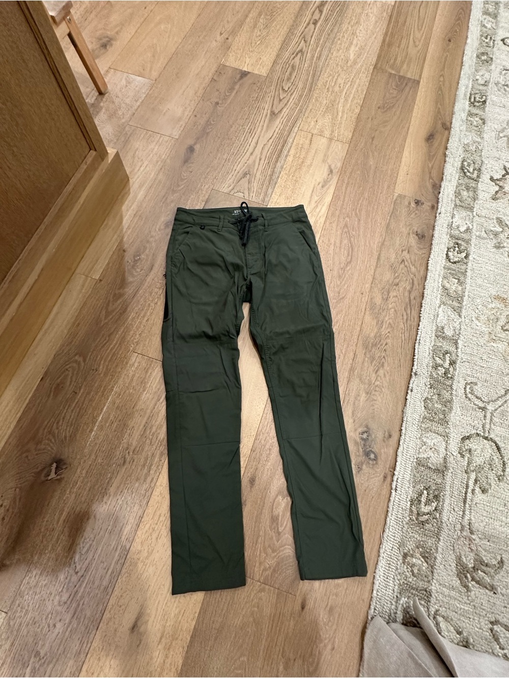 Roark Men's Dark Olive Cargo Pants with Drawstring